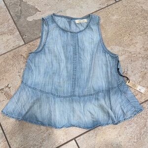 Bella Dahl Hi-Low Peplum Tank Size XS NEW